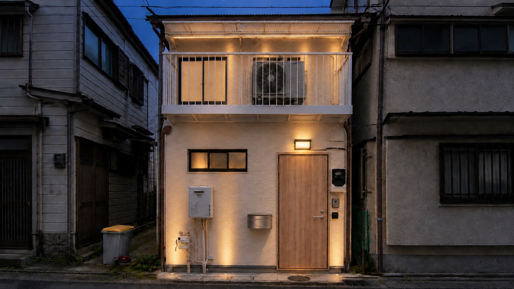 施工後の宿