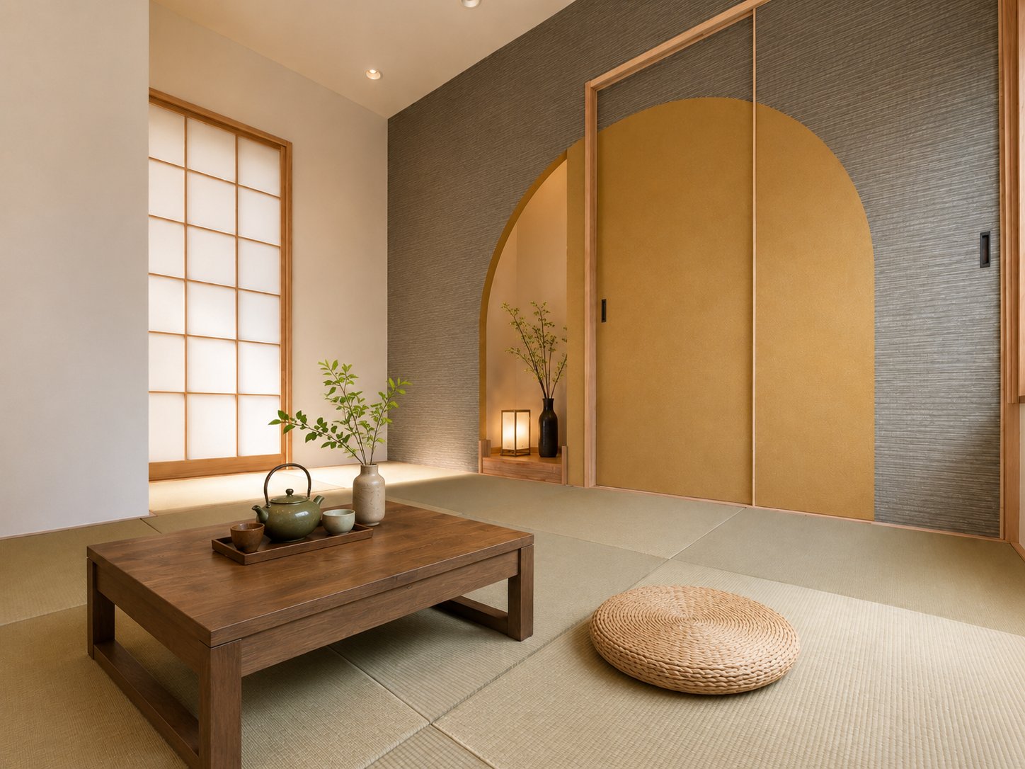 中央区の戸建てリノベーション事例｜障子から光が差す和室